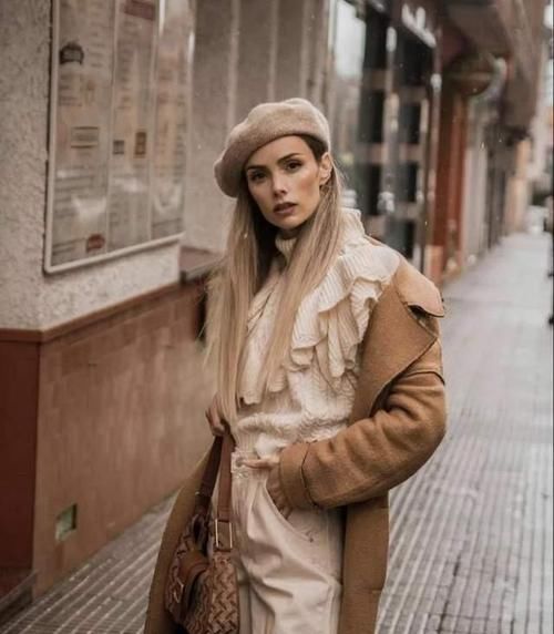 ?三木又把“驼色大衣”带火了，这样来搭，时髦保暖又显贵，真美