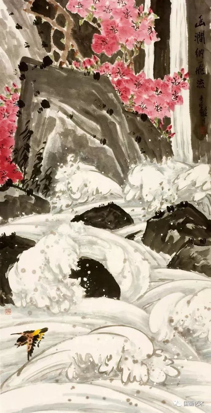 这组花鸟画，如春风拂面，春意盎然