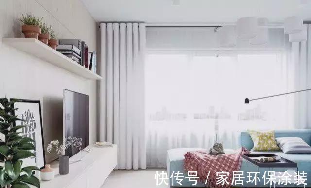 客厅|62平小户型装修,色彩搭配的超美,一眼就爱上