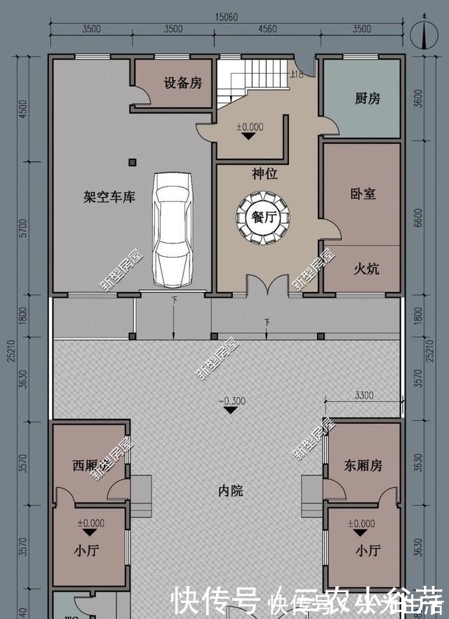 多重元素|5个合院,5种风格,哪个设计图更适合农村自建房?