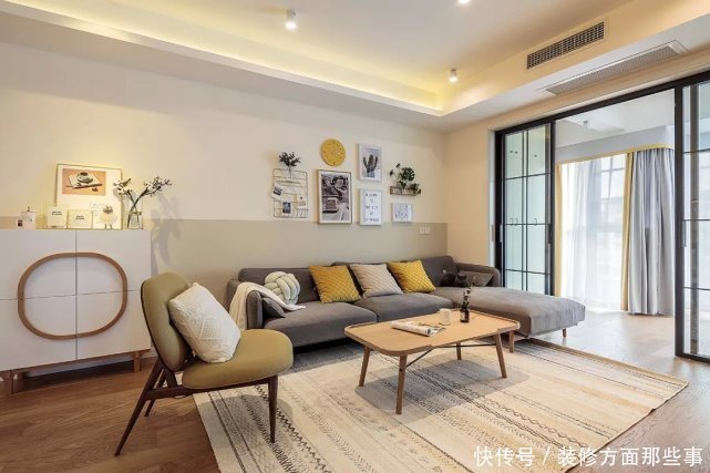 墙面|112平简约风三居室，这样设计建筑结构也成为空间的一大特色