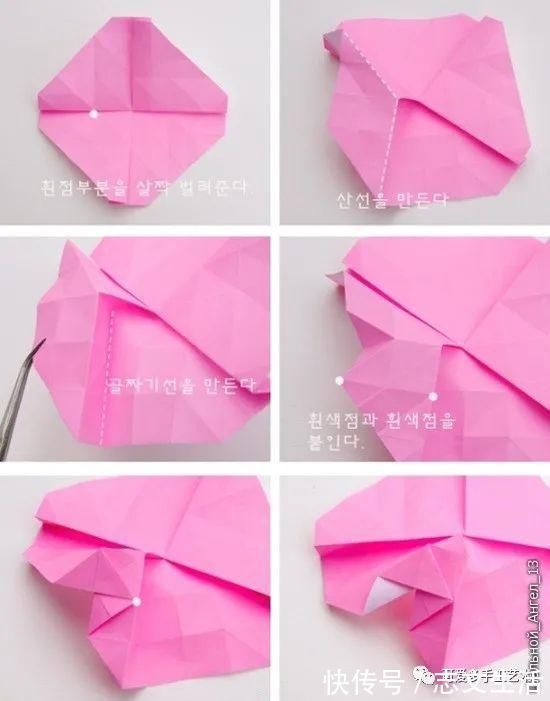 一张纸就能折的玫瑰，放几枝在家中，人见人夸！