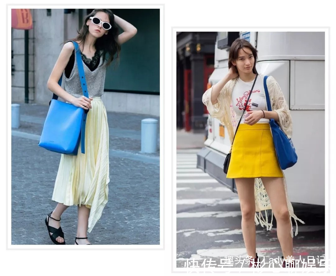 颜色|黄黑皮最显白的穿法,好看到尖叫!浅黄色连衣裙肌肤透亮,绝了