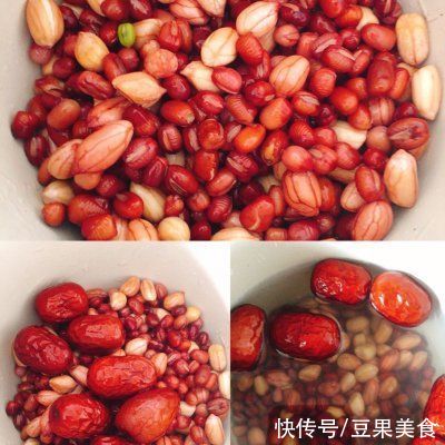 红豆红枣|#我的养生日常-远离秋燥#补血补气“五红汤”