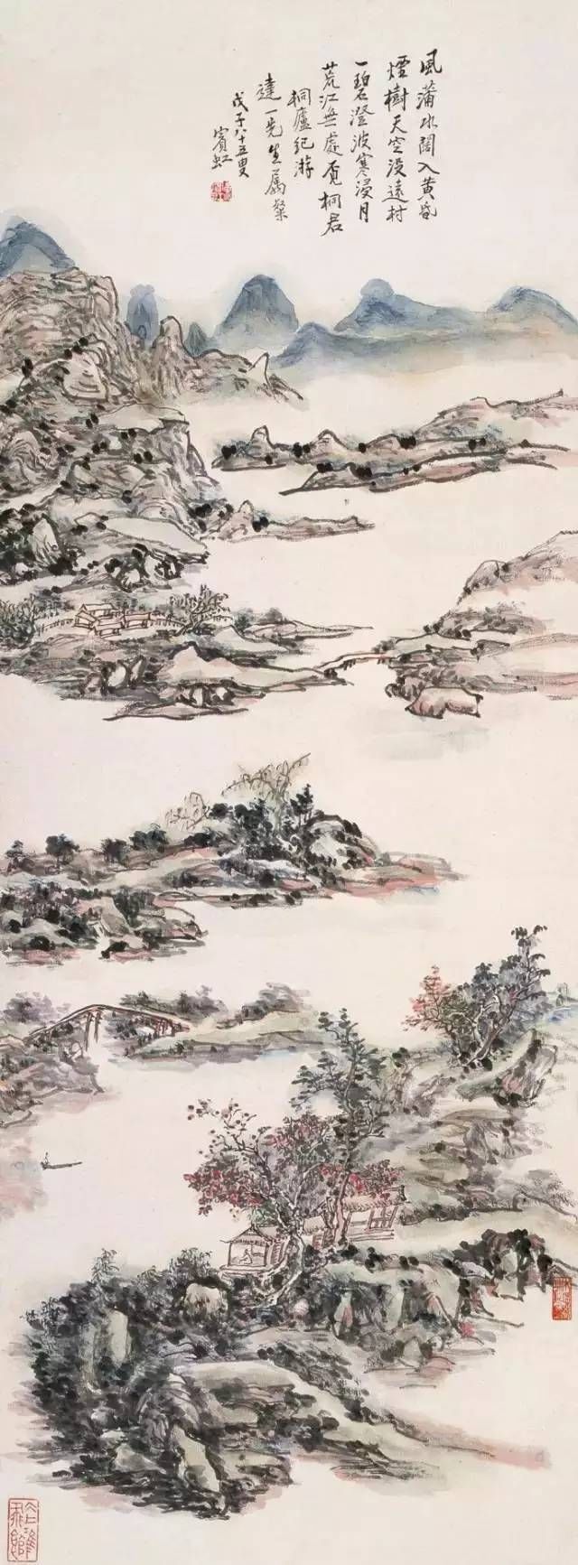 黄山汤口@黄宾虹山水画60幅，浑厚华滋，意境深邃，赏心悦目