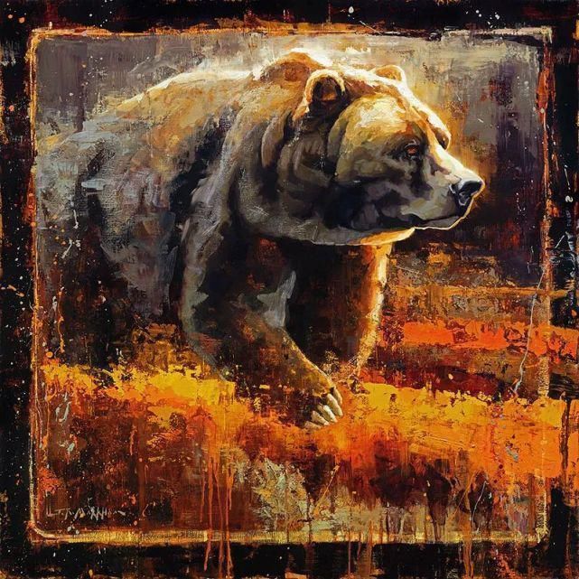 马克汉姆$动物锦集,加拿大画家杰里·马克汉姆作品欣赏