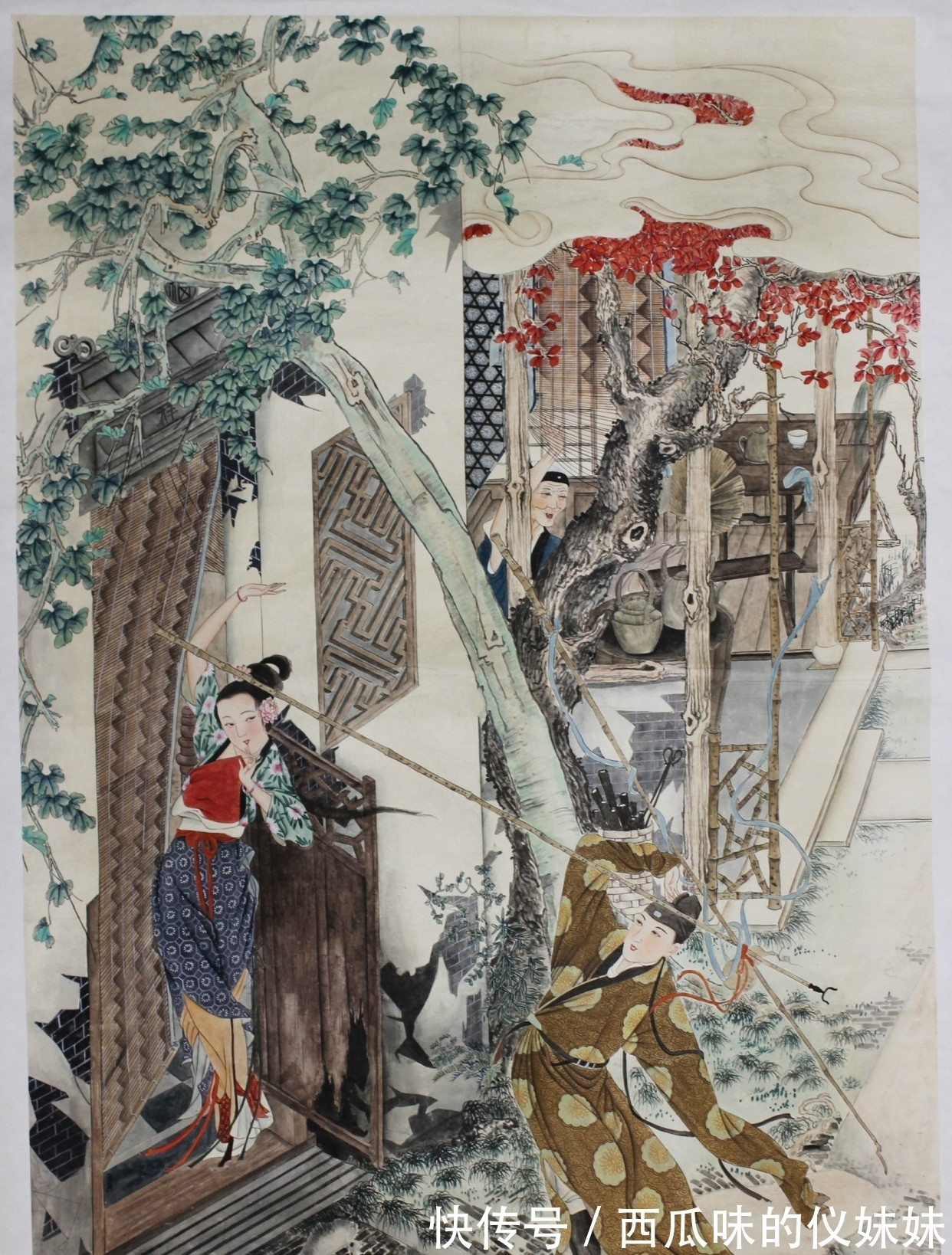 港币|别具一格的仕女画:春册也能画出这样的雅致格调,胡也佛真的好绝