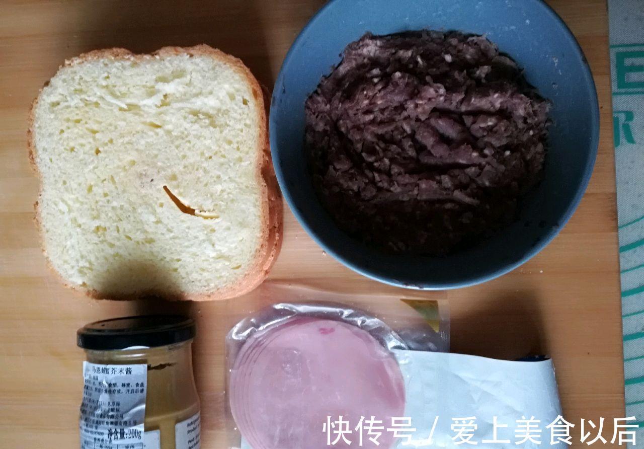 过程|芋头泥火腿三明治,制作过程简单,看着就觉得好吃无比