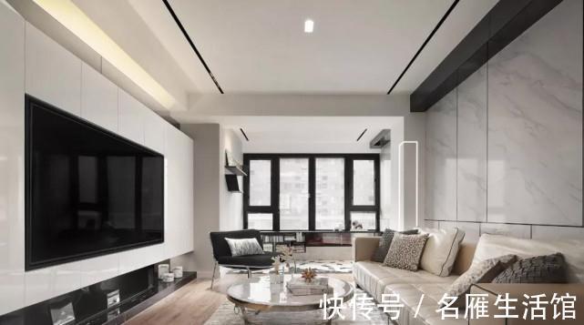 美家|122平现代风设计适当留白,一个大气质感、时尚高级的现代美家