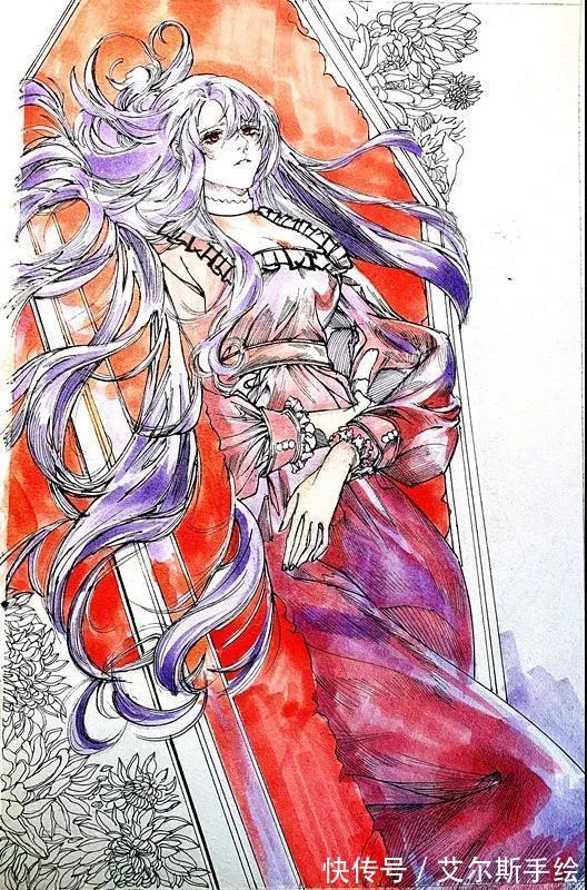 复古风|二次元英伦复古风插画，细节美到窒息！