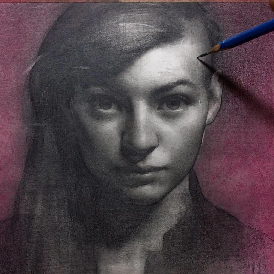 调子|很硬核，一张素描500万网友围观，绝美线条让你欲罢不能，看一百遍都不腻！