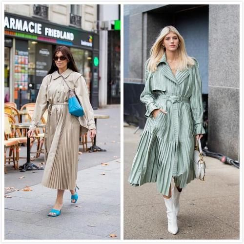 颜色鲜艳|外套不用买多,一套精致的风衣穿搭就很时尚,高个子女生都爱了