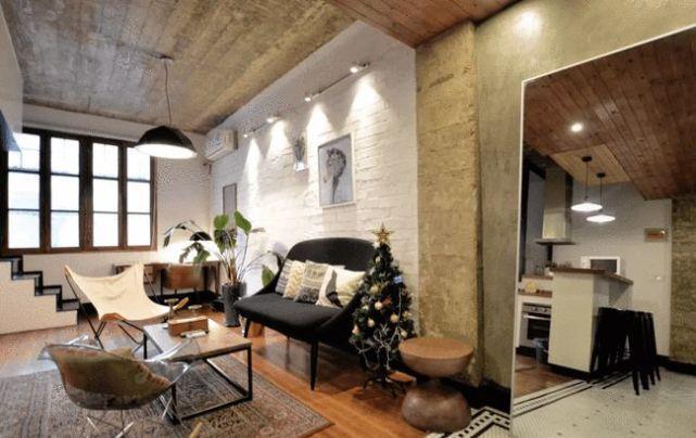 软装|75平简约工业风,文化砖的毛坯感,结合软装也显精致浪漫!