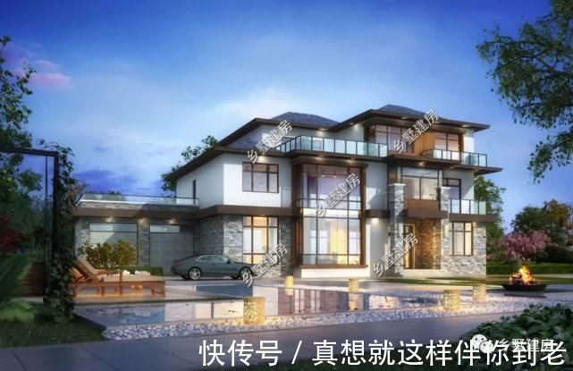 建筑面积|简约的五款现代风别墅,有地都能建,进来看看吧