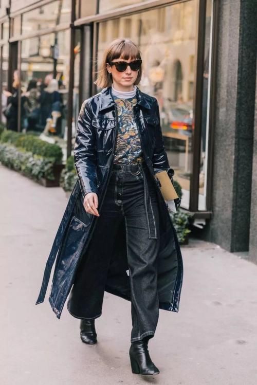 长外套+阔腿裤火了！太美太气质，小个子也能穿！