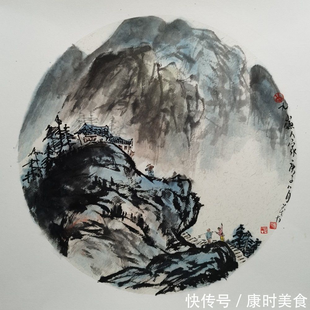 帆舟#横看成岭侧成峰——蔡茂友庚子年临摹山水作品欣赏