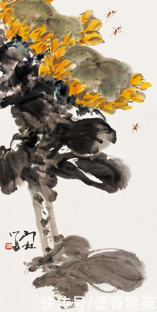 花鸟画|当代画家萧朗精品花鸟画作品欣赏