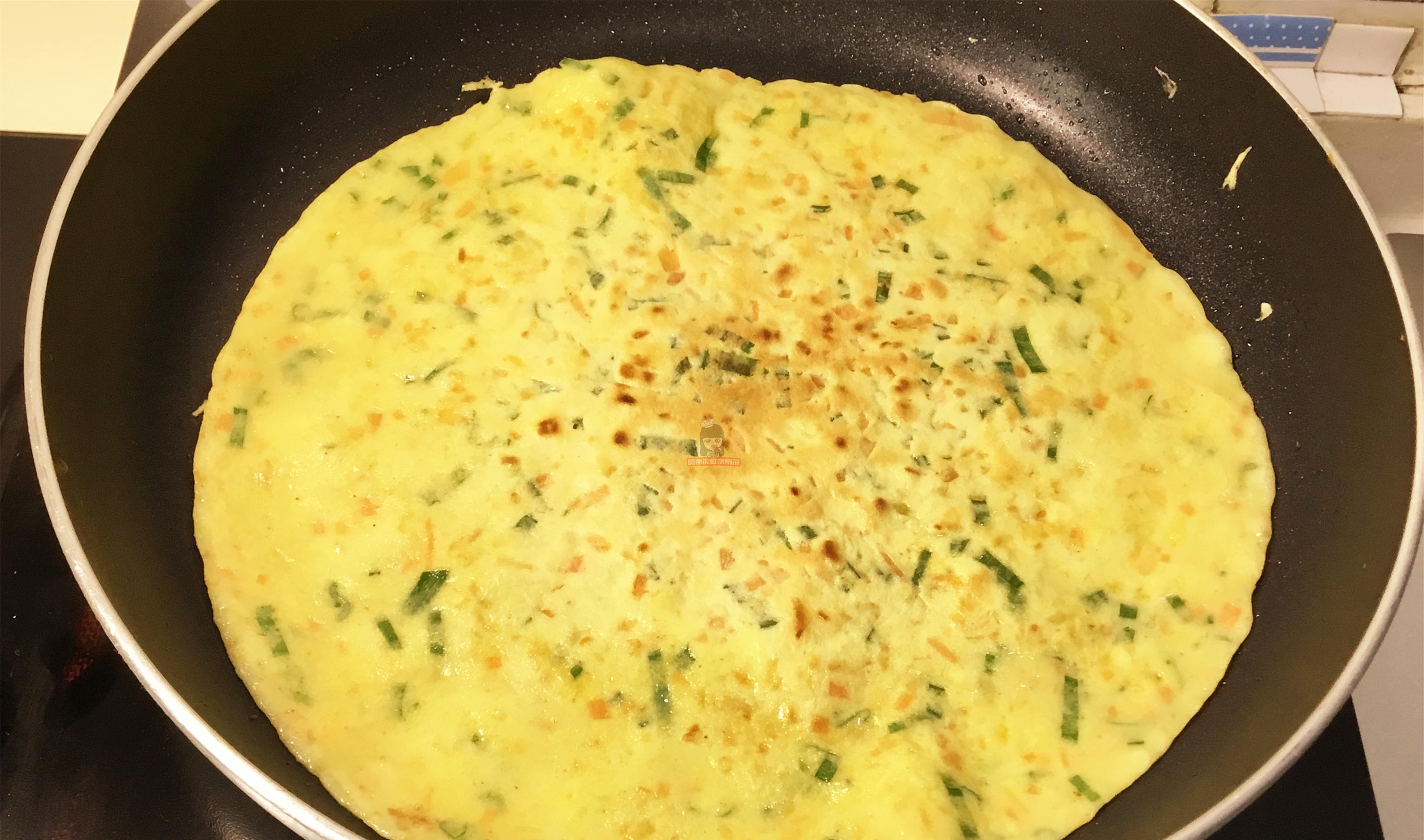 快速|最快速早餐饼,4个鸡蛋,一碗面,筷子搅一搅,5分钟做好10张