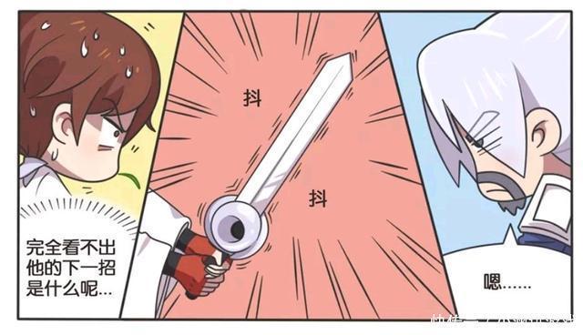 王者荣耀漫画-李白和宫本武藏比拼剑术，可是此时李白在畏惧？