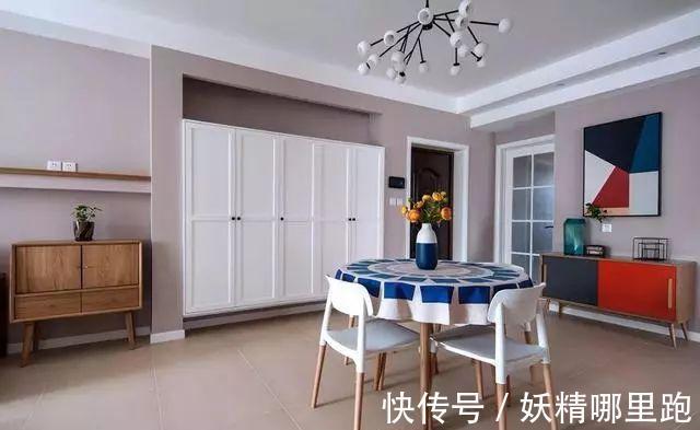 泡泡茶|127平美式风三居装修,不管是布局还是色彩搭配,都值得借鉴