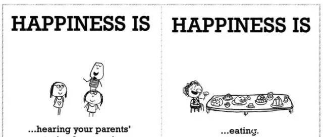 Happiness|疯传全网的英文漫画：Happiness is……看完走心了