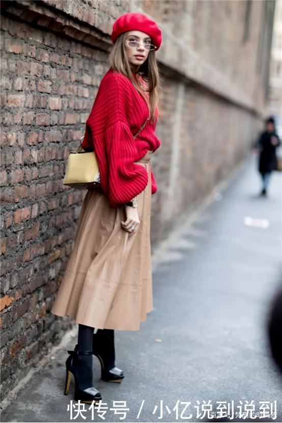 毛衣+裙装、大衣+踝靴才是今冬流行趋势，优雅高级，谁穿都好看