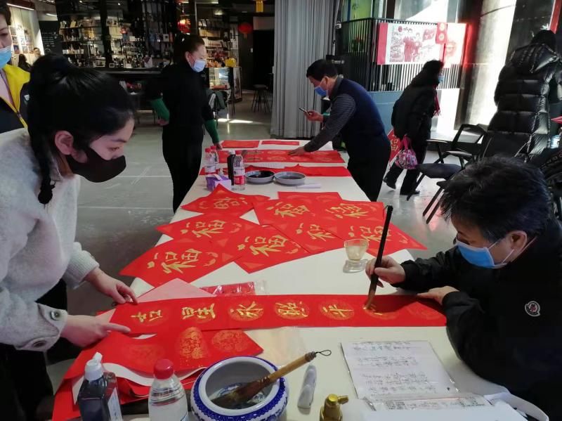 翰墨飘香|过小年 北京海淀学院路翰墨飘香送祝“福”