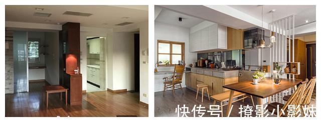 玄关|幸福退休生活！100㎡两人居，巧用45度斜角，打造开阔舒适的小家！