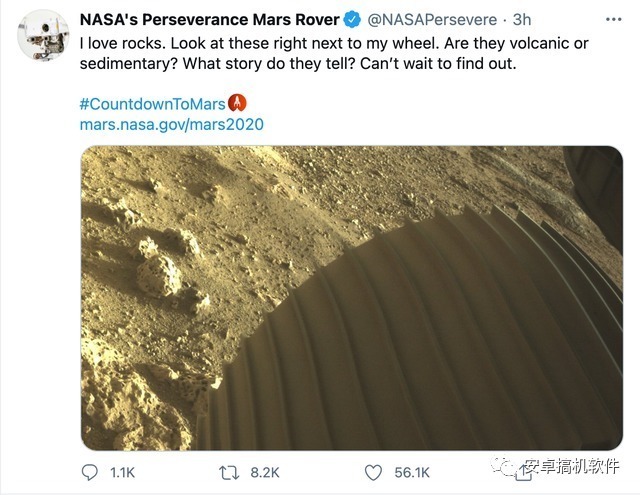 n火星表面长这样!“毅力号”传回首批登陆后照片