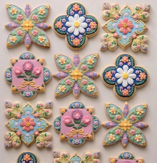 做出|一双巧手,做出童话般的翻糖饼干,看完你会舍不得吃网友称太美