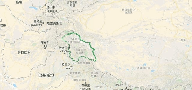 此地原归巴基斯坦, 后被送给中国, 成为震慑