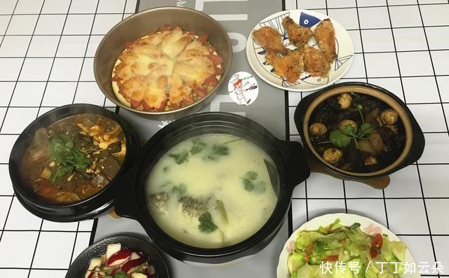 周末晚餐,4口人6道菜,中西合璧,丰富又美味,朋友会做饭真好