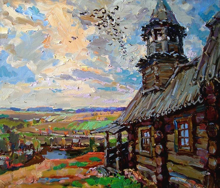 米沙金!俄罗斯画家米沙金的风景油画,美的不要不要的!