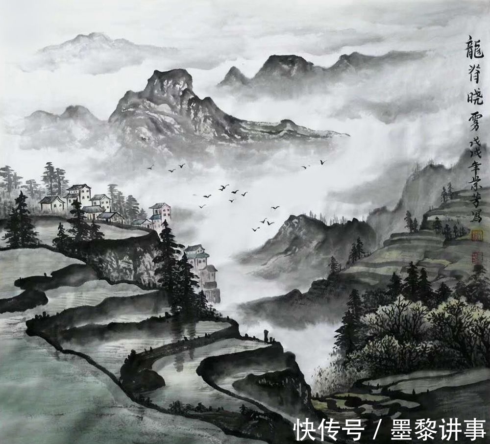 山水画！张景芳山水画 苍茫老辣 清新灵动