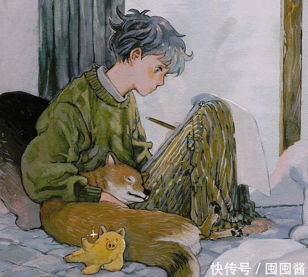 插画|看她画水彩都好治愈,她的插画人物随意、慵懒