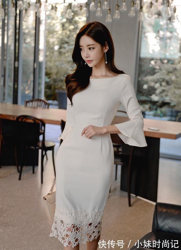 连衣裙|清新超脱的连衣裙,时尚柔美,尽显文雅的女人味