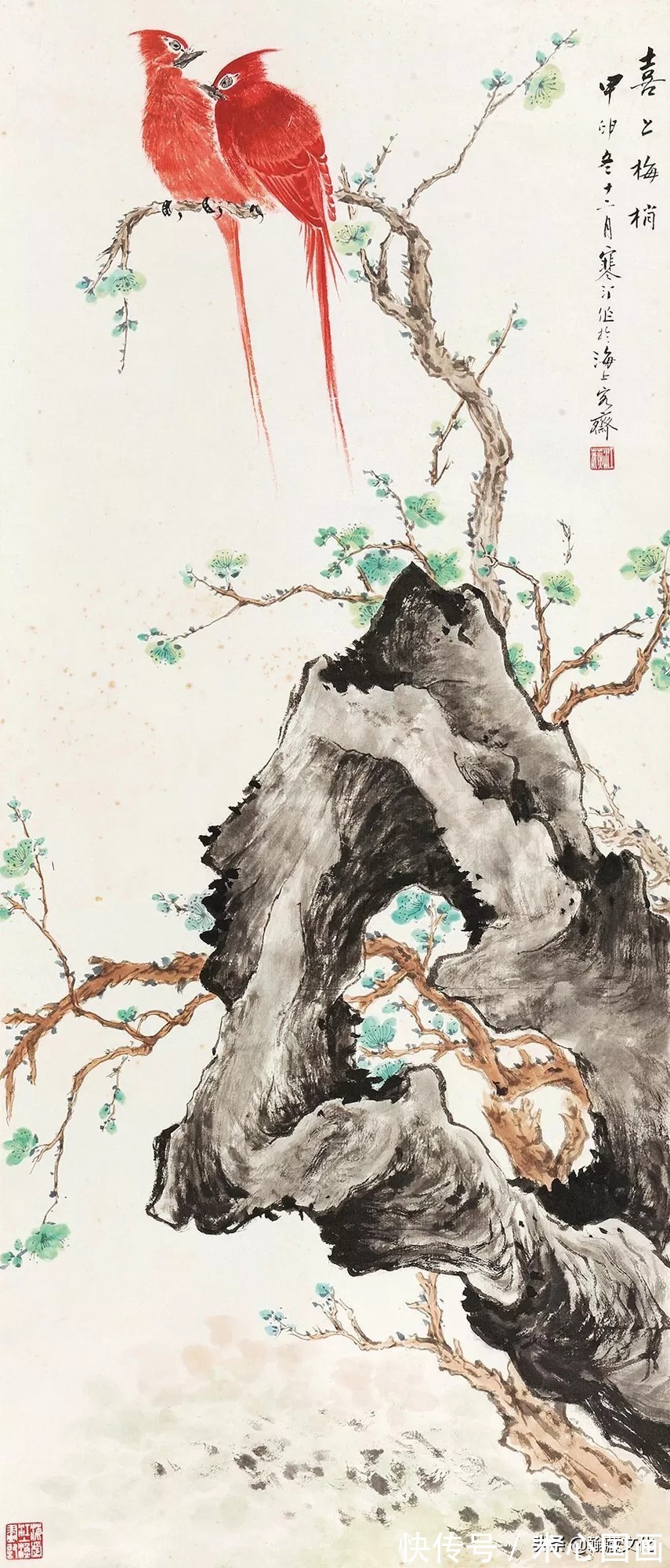 任伯年&江寒汀先生小写意花鸟画欣赏(一)