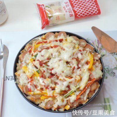 面包粒|#丘比三明治#烤爆汁肠仔玉米芝士层层三明治