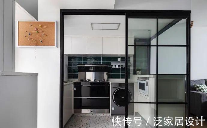 通透|48平米超小户型,既有两居室,还通透不拥挤,厨房设计更是亮眼
