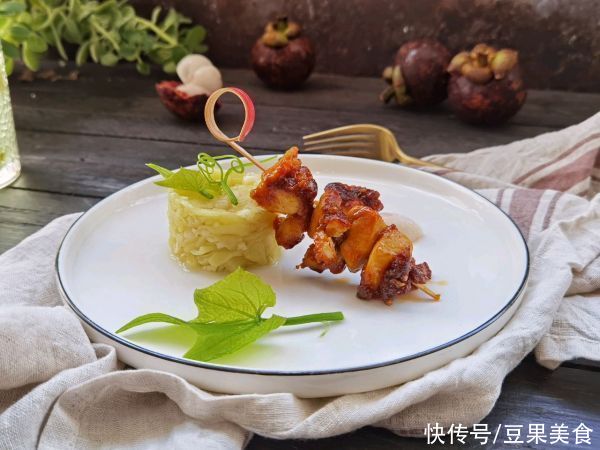 家常菜|#巨下饭的家常菜#仔姜盐焗鸡肉串