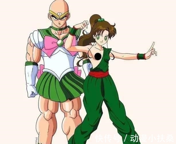 水冰|七龙珠和美少女战士互换装:果然颜值才是王道,我要换副眼镜了