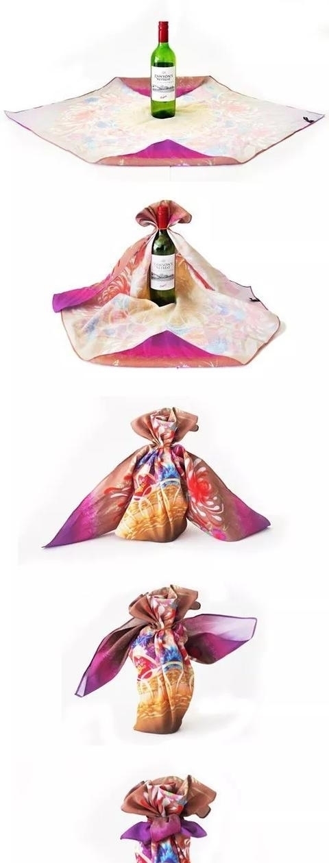 一块布打两个结,变身大容量高颜值收纳包,几十种折法好强大