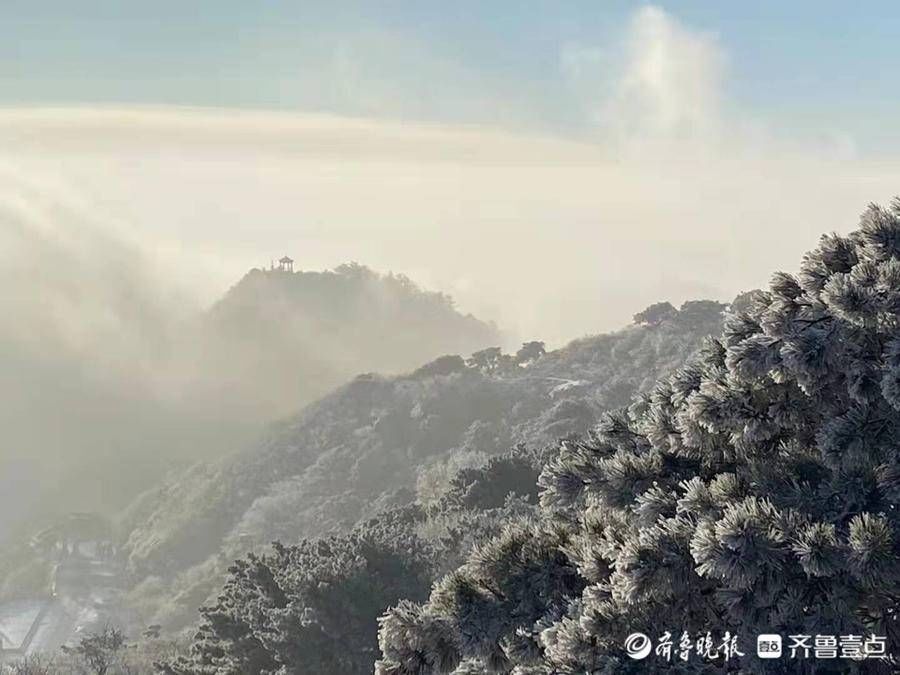 岱顶|壹图集丨腊八泰山迎瑞雪，岱顶秒变“琼楼玉宇”