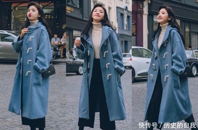 慢慢|穿上了长大衣+阔腿裤,你会慢慢发现这样的搭配有多美!