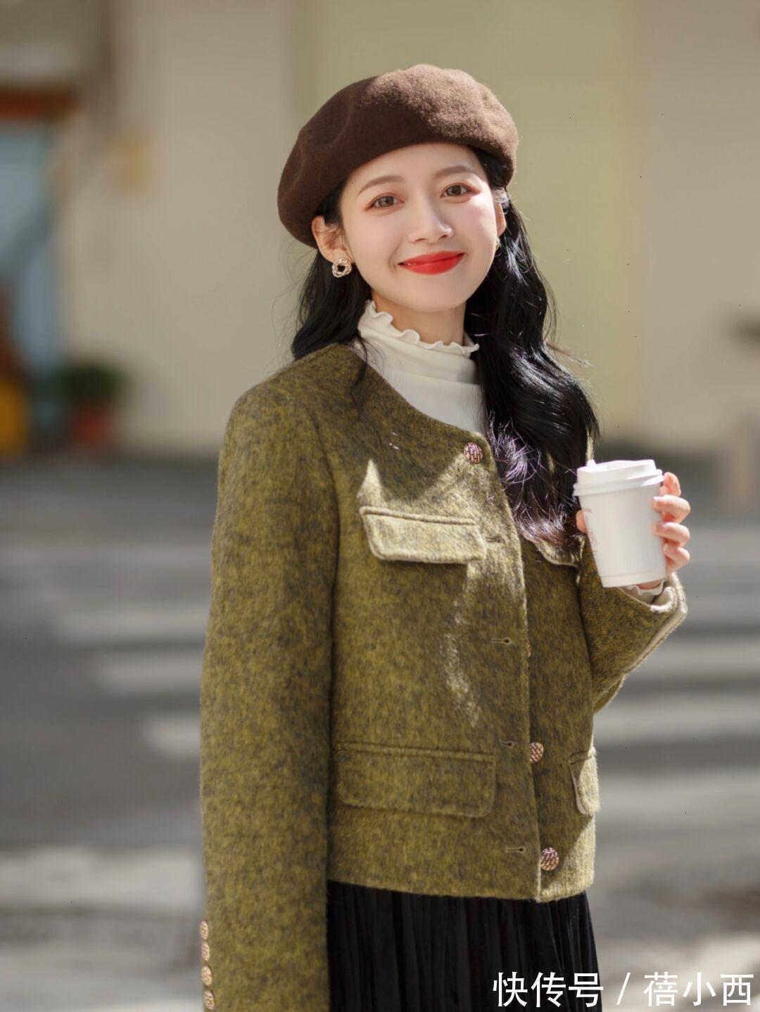 搭配|冬天除了穿大衣、羽绒服,还可以穿“毛呢外套”,简单实穿有气质