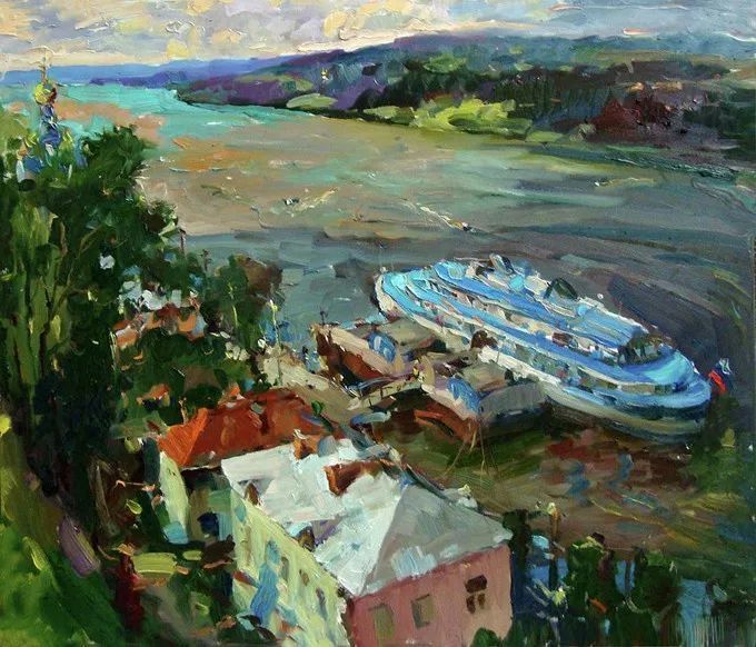 俄罗斯@浓郁的色彩,俄罗斯画家安德烈·米沙金的风景油画(一)