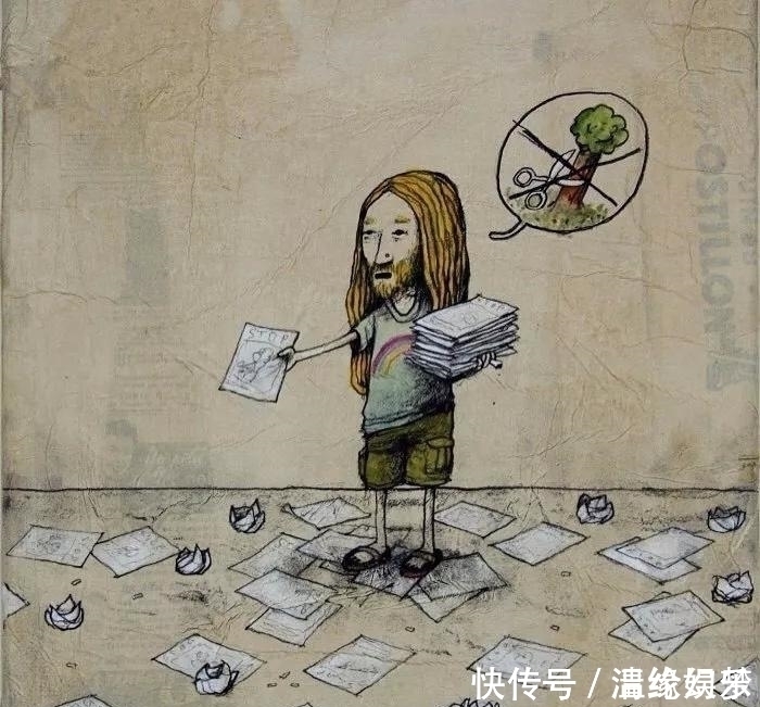 插画@这组内涵插画,刚看第一张笑喷了,看到第三张我就泪奔了