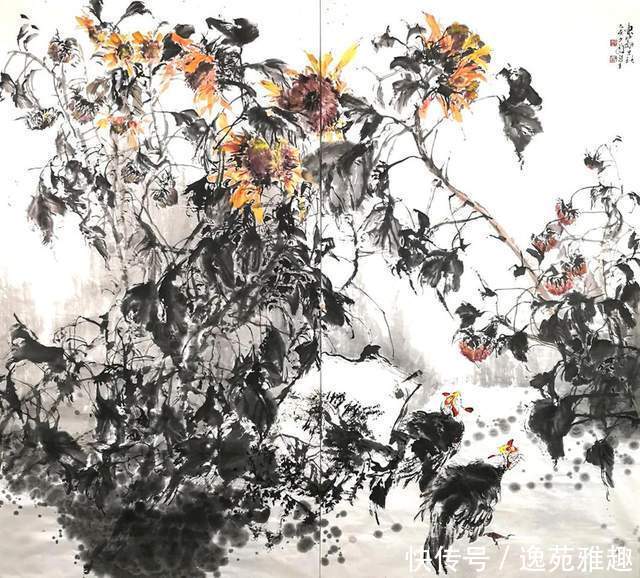 「画作欣赏」忘记烦恼，活出快乐，画家秦英豪作品欣赏