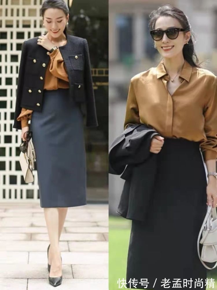 端庄|四十岁的女性穿搭时,没必要太过于繁琐