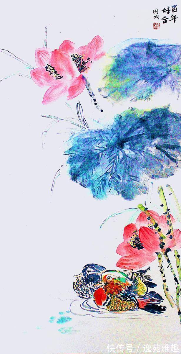 x90@「画作欣赏」岁华绘花又绘鸟,时光爱鸟更爱人,余国城画作欣赏